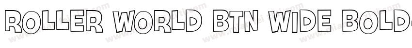 Roller World BTN Wide Bold字体转换